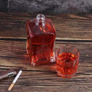 Thiết Kế Thời Trang Hình Dạng Độc Đáo Super Flint 500Ml 750Ml 700Ml Chai Rượu Thủy Tinh Rượu Vang Bán Buôn Nhà Cung Cấp - Product Image 3