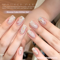 Vernis à ongles gel pailleté fin effet neige et glace d'hiver 16 ml pour Noël