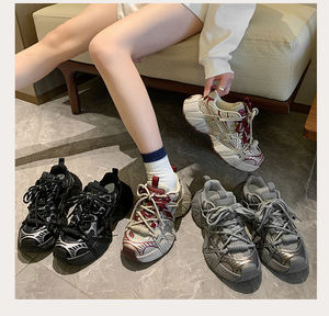 Factory <span class=keywords><strong>Outlet</strong></span> Mujeres Zapatillas Aumento de fondo grueso Calzado deportivo <span class=keywords><strong>Mujer</strong></span> - Product Image 1