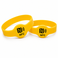 Pulsera de Silicona de Alta Calidad con Impresión Personalizada, RFID NFC de 13.56Mhz, para Compartir en Redes Sociales