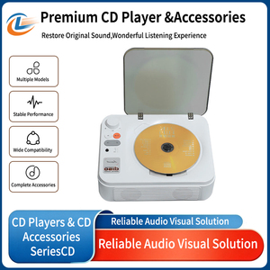 Reproductor de CD portátil estilo retro de fábrica con función USB y Bluetooth, altavoz de música de escritorio para decoración del hogar - Product Image 1