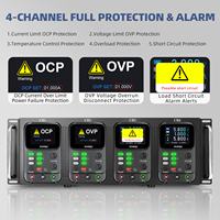 Alimentation CC 4 canaux NICE-POWER SPPS-K305R-4KD 30V 5A avec précision de 10μA pour la R&D en laboratoire et les tests de batteries