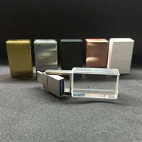 Logotipo personalizado de gama alta 2 en 1Crystal 2,0 8GB 16GB USB Memory Stick 3,0 128GB 64G Tipo C USB Flash Drive Regalo DE BODA 32GB Pendrive