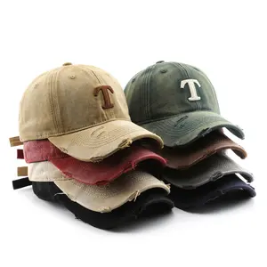 Großhandel 6 Panel Baumwolle Design Gorras Sport-Vaterhüte individuelle 3D-Stickerei Druck Logo Golf im Freien Baseball-Caps für Herren