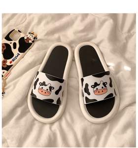 XIXITIAO yaz inek ucuz ayakkabı terlik toptan erkekler için kapalı sevimli ev hayvan baskılar slaytlar terlik kadınlar - Product Image 5