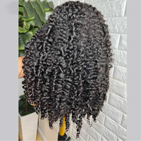 ELI HAIR Nuevas Pelucas de Cabello Natural Vietnamita con Rizo Birmano y Ondas Voluminosas, Peluca Frontal de Encaje SDD para Mujeres Negras, Doble Trama