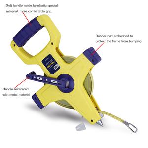 लोगो कस्टम के साथ सबसे ज्यादा बिकने वाला 20 मीटर 30 मीटर 50 मीटर 100 मीटर लंबा मापने वाला टेप एबीएस ओपन केस स्टील टेप माप - Product Image 2