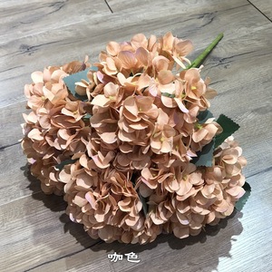 LA016 decorazioni nuziali ortensie bianche di alta qualità con 5 teste di ortensie fatte a mano - Product Image 6