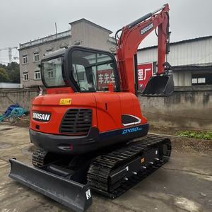 Mini pelle sur pneus Doosan Dx60 d'origine japonaise / Nouveau prix bas, vente chaude, pelle sur pneus multifonctionnelle Dx60 - Product Image 3