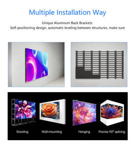 Panneau mural vidéo LED intérieur PO.6 PO.7 PO.9 P1.25, écran matriciel couleur 4K pour cinéma maison et mariages - Product Image 3