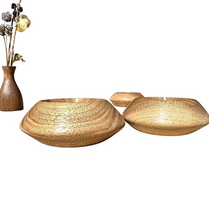 Wooden Bowl <b>Tea</b> Light Holder Handmade Eco Friendly Durable Home Decoration Christmas - Product Image 2