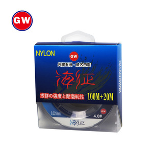 Línea de Pesca de Nailon Gw 0.331mm 4.0 #   Línea Principal de Pesca de Alta Resistencia para Roca Marina de 120 Metros - Product Image 1