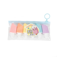 Ensemble de surligneurs pastel en forme de fruits mignons - 6 mini surligneurs colorés pour l'école et le bureau