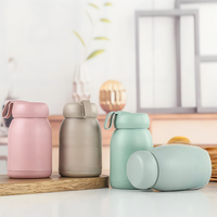 Bouteille d'eau en verre double paroi 320 ml motif lapin mignon, personnalisable avec logo, pour enfants, avec étui en silicone et corde – Meilleure vente