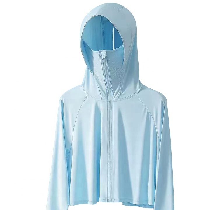 Легкая уличная одежда с длинным рукавом на молнии толстовка с капюшоном Солнцезащитная одежда