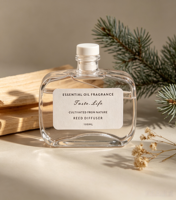 Diffuseur de parfum en verre YORK 100 ml, bouteille en verre à fond épais, pulvérisateur à pompe, impression sérigraphique, options de couleurs, emballage de luxe, OEM/ODM