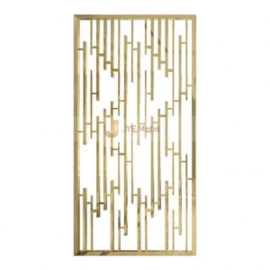 M129 Modern Design Customized Restaurant Room Divider Stainless Steel Decorative <b>Screens</b> with Laser Cut Coated Metal Offices - Product Image 2