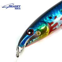 Laut hotsales permainan besar umpan keras tenggelam minnow 30g menyelam dalam baja tahan karat bibir peche Jerkbait