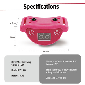 Nuevo Collar Antiladridos Recargable para Gatos 2026 con Pantalla Digital, 3 Modos, Impermeable IP67, para Detener el Ladrido Excesivo y Entrenar a los Gatos - Product Image 2