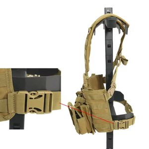Gilet tactique modulaire léger MOLLE avec panneaux de protection détachables et pochettes pour chargeurs, idéal pour la patrouille et l'entraînement - Product Image 5