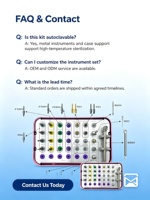 Kit de guidage Dentium pour implants chirurgicaux – Kit dentaire original en acier inoxydable de classe I – Meilleur prix pour la chirurgie implantaire essentielle