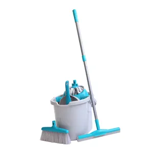 Nuovo prodotto più venduto forniture per la pulizia della casa Mop in microfibra con secchio per la pulizia della casa e dell'ufficio