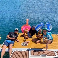 Plateforme gonflable, tente, île flottante, quai pour jet-ski, flotteurs de loisirs, piscine, quai pour bateau, pour yacht