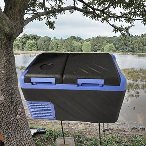 Pour Alpicool 45L double usage 24V/12V voiture et maison réfrigérateur en plastique Portable machine à glaçons congélateur pour camion dortoir petite unité - Product Image 3