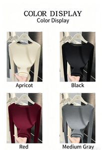 Maglione da donna <span class=keywords><strong>a</strong></span> collo alto, slim fit, <span class=keywords><strong>a</strong></span> maniche lunghe, senza cuciture, leggero. - Product Image 3