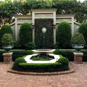 Grand Jardin Sculpté À La Main Mur Fontaine D'eau En Marbre