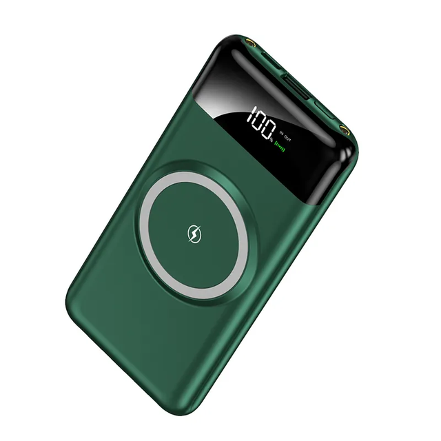 20000mAh Portable Power Banks Smart Device with Fast Charging Speed Built-in Wireless Charger 10000mah led External Battery Bank