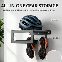 Support mural pour vélo, gain de place, capacité de charge de 15 kg, support mural robuste pour le rangement des vélos de montagne et de route