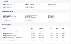 AUFERAY Régulateur <span class=keywords><strong>de</strong></span> distribution variable (Cam Phaser) OE L372-12-4X0 pour <span class=keywords><strong>Ford</strong></span> Ranger Everest Bronco Maverick F150 - Product Image 6
