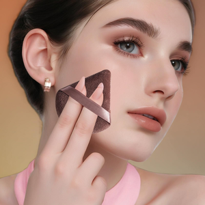 Éponge de maquillage rose en gros, sans latex, personnalisable avec logo, mini, haute qualité, douce, pour le visage - Product Image 2