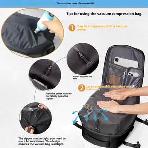 Zaino da Viaggio Leggero da 40L per Uomo e Donna, Espandibile, Resistente all'Acqua, con Scomparto per Laptop, Approvato per Voli - Product Image 4