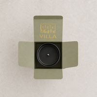 Boîte pliante carrée personnalisée vert olive avec estampage à chaud or, emballage cadeau de luxe pour bougies et cosmétiques, OEM, MOQ 1 pièce