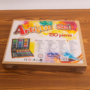 LISI Professional Wooden Deluxe 150-teiliges Kunst set für Erwachsene und Kinder Zeichnen Malen Bastel set für Mädchen und Jungen - Product Image 2