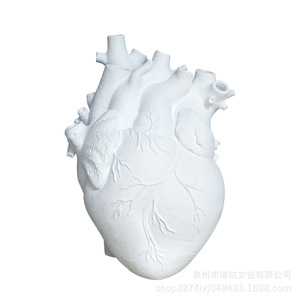 Big Heart Resin <b>Vase</b> Red Human Heart Shape For Valentine'S Day Home Decoration Gift - Product Image 5