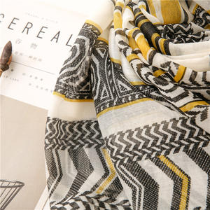 Venta al por mayor 2022 Venta caliente Malasia Tudung ancho impreso chales de alta calidad estilo Pop Bohemia suave algodón bufanda musulmán Hijabs - Product Image 6