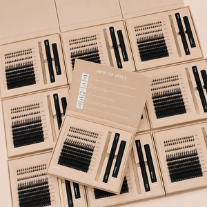 En gros, Kit <span class=keywords><strong>de</strong></span> <span class=keywords><strong>cils</strong></span> individuels en grappe SpikeDiy <span class=keywords><strong>de</strong></span> luxe faits main, mélange CD, <span class=keywords><strong>cils</strong></span> naturels volumineux, avec plateau et logo personnalisé - Product Image 2