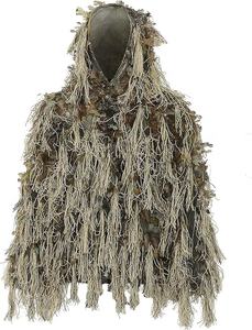 भूरी पत्ती के छलावरण के लिए फैक्टरी थोक किलकारी सूट, लुभावनी पॉलिएस्टर सूखे घास डिजाइन से बने कपड़े - Product Image 5