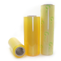 Film alimentaire en PVC transparent de qualité supérieure, 30-45 cm, rouleau jumbo, fabricant de film d'emballage alimentaire