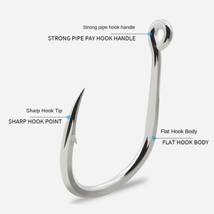 Crochet simple en acier à haute teneur en carbone, renforcé, résistant à la corrosion, sous-emballage OEM BKK 8062 <span class=keywords><strong>5X</strong></span> - Product Image 2