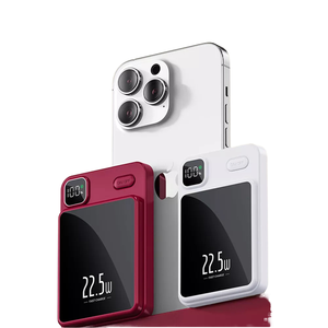 2024 Latest Design 10000mah Magnetic Wireless Powerbank PD22.5W Fast Charger Wireless Portable Power Bank with LED Dissply
