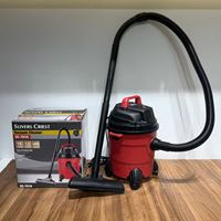 Aspirateur industriel humide et sec 4800W, aspirateur de chantier robuste 15L avec forte aspiration, aspirateur d'atelier portable 12,5KG