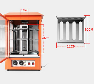 Machine à patates douces rôties de bureau Artefact de stalle de rue commerciale Rôtissage de poire circulaire électrique entièrement automatique - Product Image 6