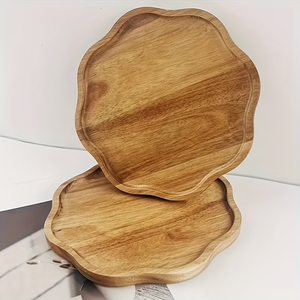 Plateau octogonal <span class=keywords><strong>en</strong></span> <span class=keywords><strong>bois</strong></span> pour les boutiques <span class=keywords><strong>de</strong></span> café, <span class=keywords><strong>de</strong></span> thé et <span class=keywords><strong>de</strong></span> desserts, usage domestique, couleur naturelle - Product Image 4