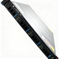 Serveur informatique en rack à double baie ZHOUZHEN ASR101-D04R avec stockage de disques durs SAS/SATA à échange à chaud à 4 baies, garantie de 3 ans en stock