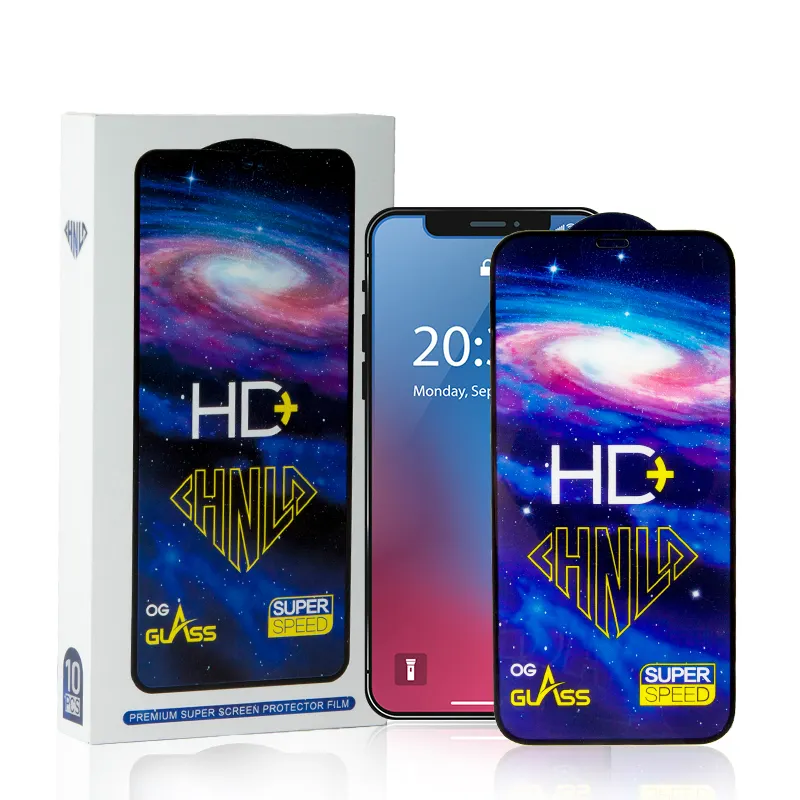 2021強化ガラス9H高透明フルスクリーンプロテクターHDフルグルースクリーンガードはiphone 12/12pro/12promaxに適しています