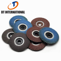 Disk Pengamplasan Gaya Korea dengan Flap Disk, Grit 60/80/120/240/320, Aluminium Oksida, Diameter 4 Inci, untuk Pemolesan Logam, OEM/ODM/OBM, Peralatan Abrasif